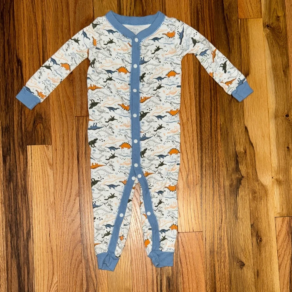 Carter’s 18M Snap Closure Footless Dino Pajamas